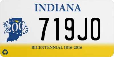 IN license plate 719JO