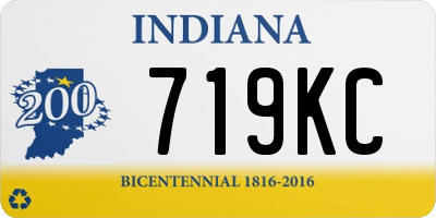 IN license plate 719KC