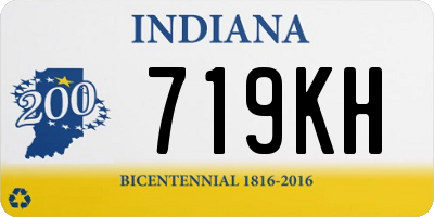 IN license plate 719KH