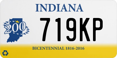 IN license plate 719KP