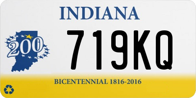 IN license plate 719KQ