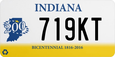 IN license plate 719KT