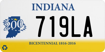 IN license plate 719LA