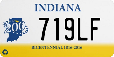 IN license plate 719LF