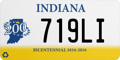 IN license plate 719LI