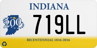 IN license plate 719LL