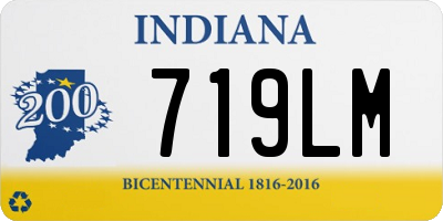 IN license plate 719LM