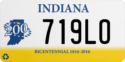 IN license plate 719LO