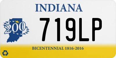 IN license plate 719LP