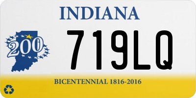 IN license plate 719LQ