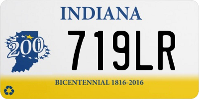 IN license plate 719LR