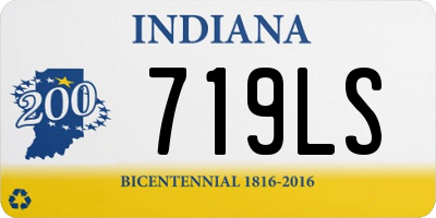 IN license plate 719LS