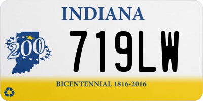 IN license plate 719LW