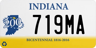 IN license plate 719MA