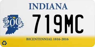 IN license plate 719MC