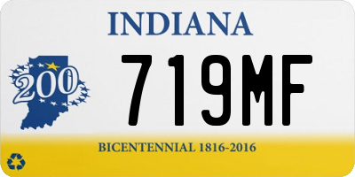 IN license plate 719MF