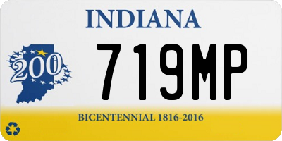 IN license plate 719MP