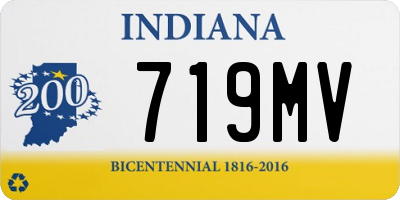 IN license plate 719MV