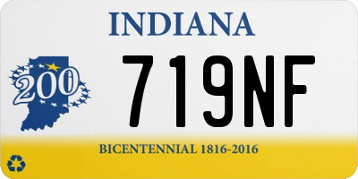 IN license plate 719NF