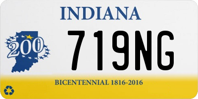 IN license plate 719NG