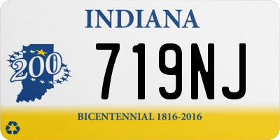 IN license plate 719NJ