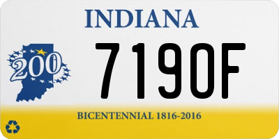 IN license plate 719OF