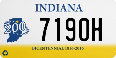 IN license plate 719OH