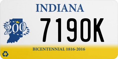 IN license plate 719OK