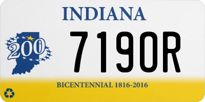 IN license plate 719OR
