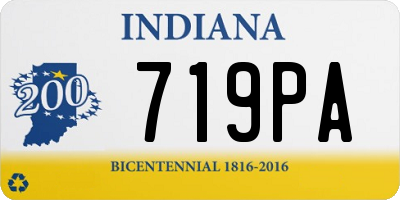 IN license plate 719PA