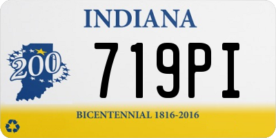IN license plate 719PI