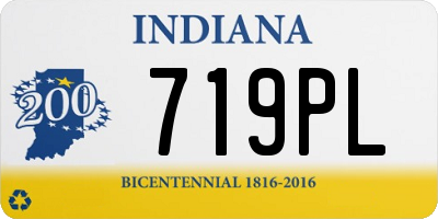 IN license plate 719PL