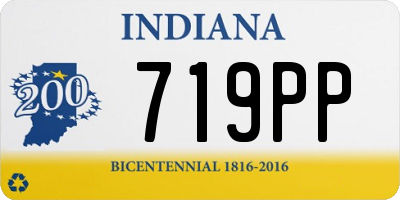 IN license plate 719PP