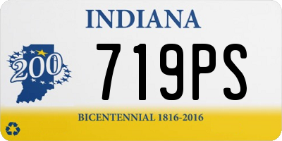 IN license plate 719PS