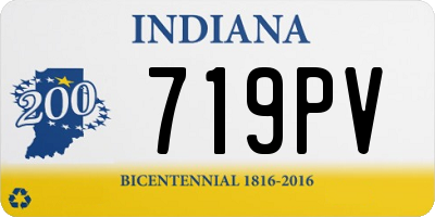 IN license plate 719PV