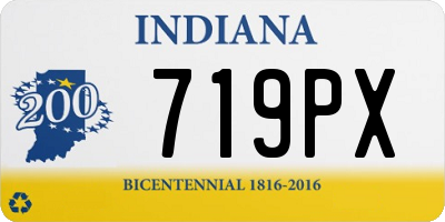 IN license plate 719PX