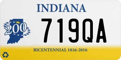 IN license plate 719QA