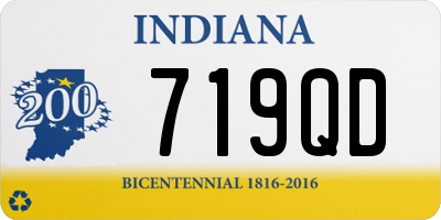 IN license plate 719QD