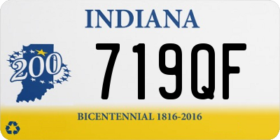 IN license plate 719QF