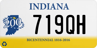 IN license plate 719QH