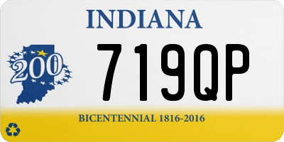 IN license plate 719QP