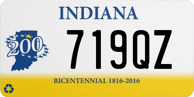 IN license plate 719QZ