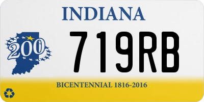 IN license plate 719RB