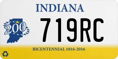 IN license plate 719RC