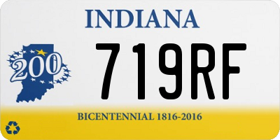 IN license plate 719RF