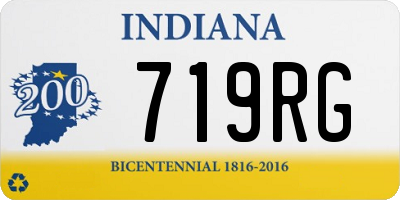 IN license plate 719RG