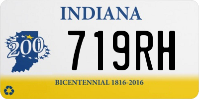 IN license plate 719RH