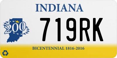 IN license plate 719RK