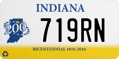 IN license plate 719RN