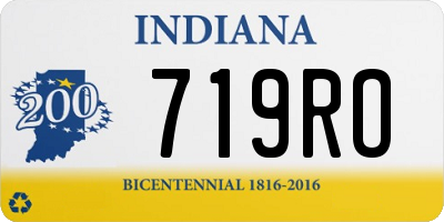 IN license plate 719RO